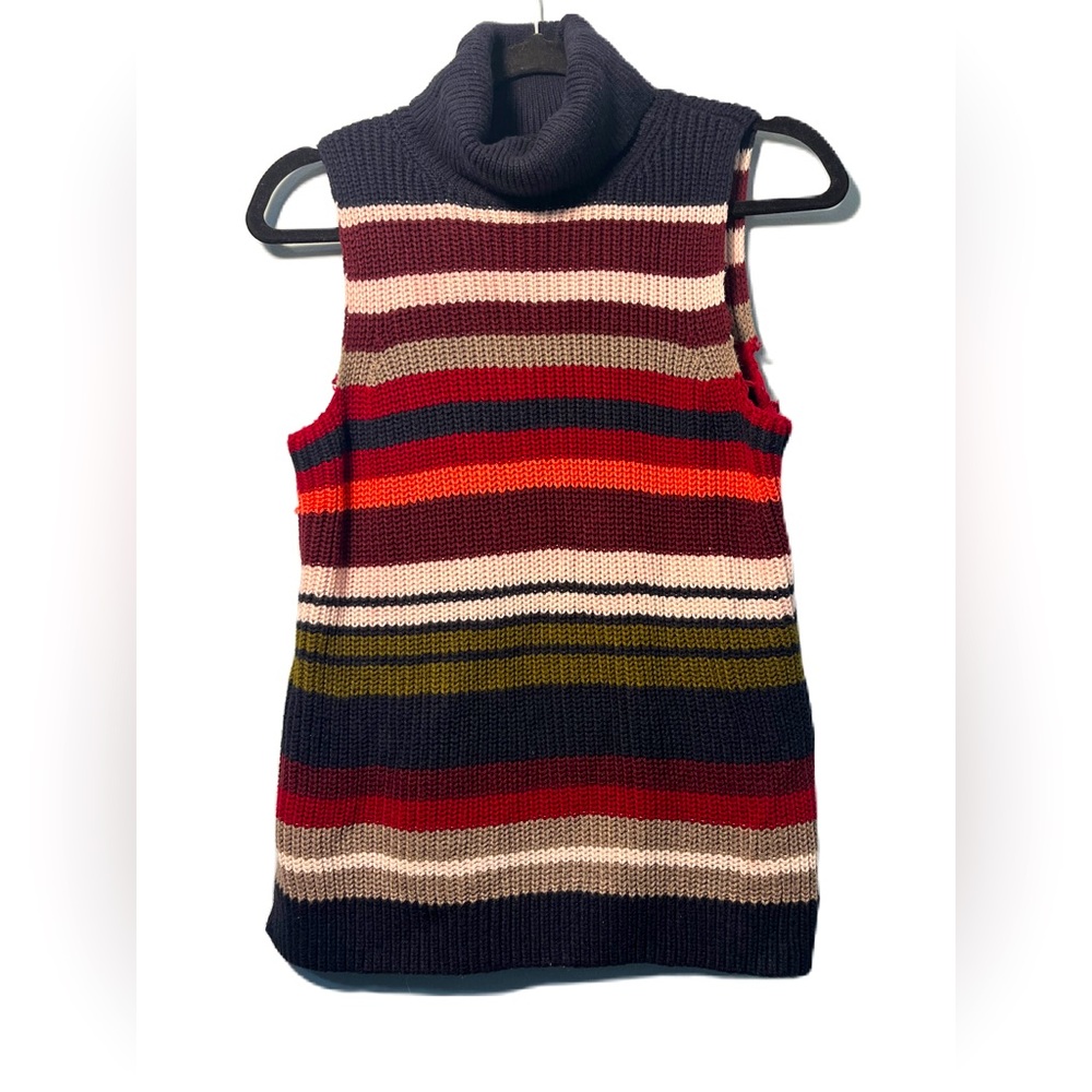 • Abercrombie & Fitch Striped Sweater Turtle Neck Colorful